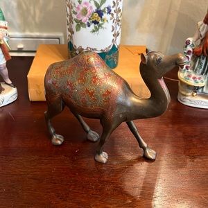 Vintage brass camel figurine